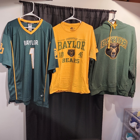 Baylor Bears Russel Athletics Bundle Lot of (3) Size XL Shirt Jersey Hoody - Picture 2 of 12